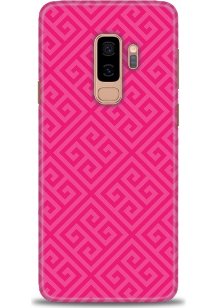 Samsung Galaxy S9 Plus Kılıf Hd Baskılı - Pembe Mozaik