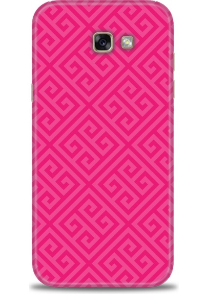 Samsung Galaxy A7 2017 / A720 Kılıf Hd Baskılı - Pembe Mozaik