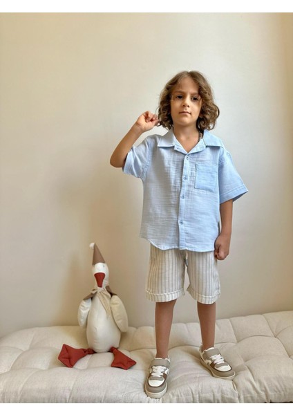 Yigit Butik Keten Kumaş Erkek Çocuk Alt Üst Takım modelleri