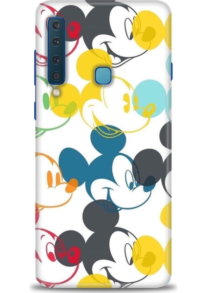 Samsung Galaxy A9 2018 Kılıf Hd Baskılı - Renkli Mickey Mouse