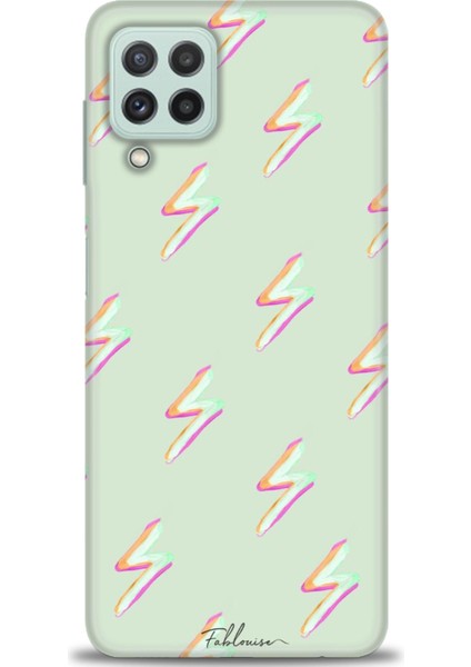 Samsung Galaxy M22 Kılıf Hd Baskılı - Şimşekler