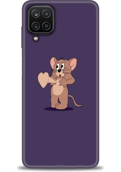 Samsung Galaxy A12 Kılıf Hd Baskılı - Aşık Jerry