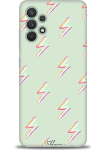 Samsung Galaxy A32 Kılıf Hd Baskılı - Şimşekler