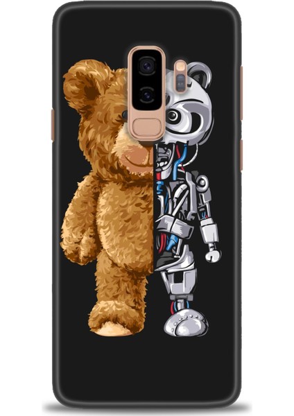 Samsung Galaxy S9 Plus Kılıf Hd Baskılı - Ayı ve Iskeleti