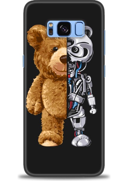 Samsung Galaxy S8 Kılıf Hd Baskılı - Ayı ve Iskeleti