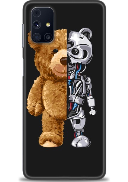 Samsung Galaxy M31S Kılıf Hd Baskılı - Ayı ve Iskeleti
