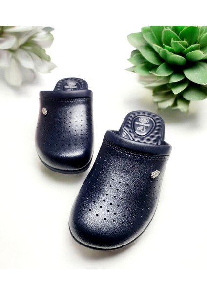 Unisex Lacivert Sabo Ortopedik Doktor Hemşire Iş Terliği