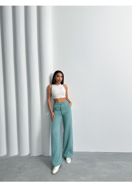 Kadın Müslin Palazzo Pantolon fırsatları