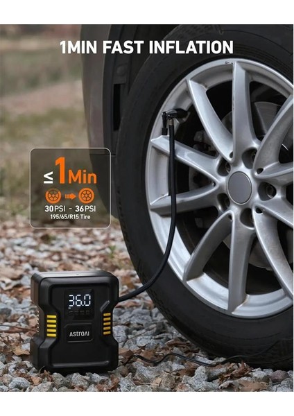 Hizli Lastik Sisirme Pompasi Isikli 150PSI JY21P160-12 modelleri