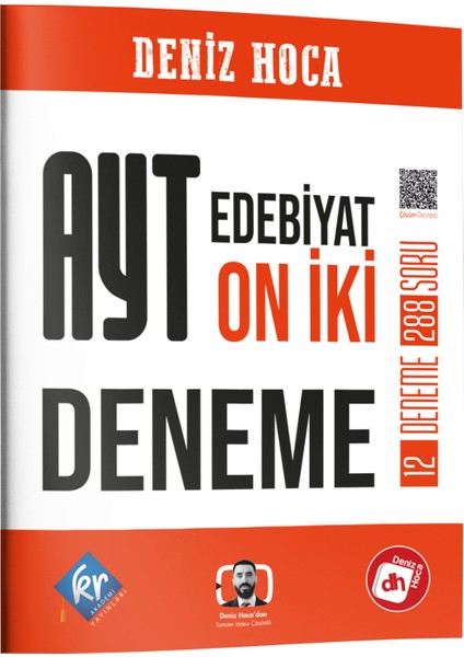 Deniz Hoca Ayt Edebiyat 12 Deneme Kr Akademi Yayınları