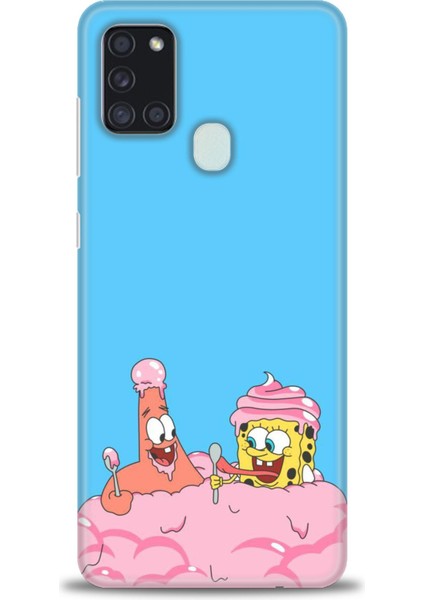 Samsung Galaxy A21S Kılıf Hd Baskılı - Spongebob