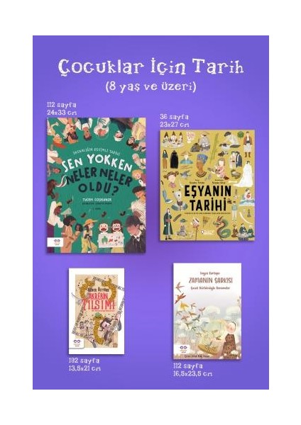 Çocuklar İçin Tarih 4 Kitap Set