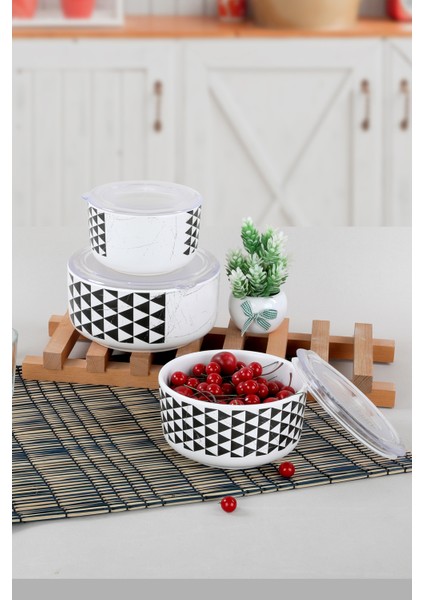 Trigon 3/4 Kera Saklama Kabı 12-14-16 Cm 3 Parça