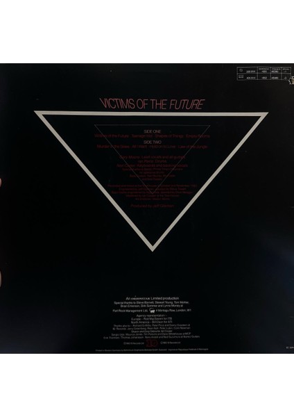 Gary Moore – Victims Of The Future 1985 Baskı Lp fiyatları