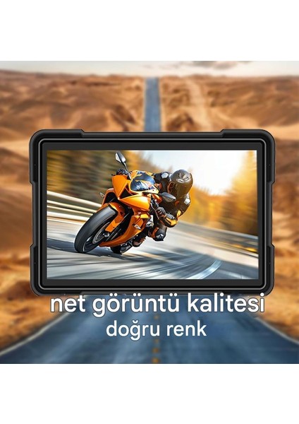 Idragon® MT10 Motosiklet Carplay Android Ios Arka Ön Kamera Lastik Basınç Sensörlü Araç Kamerası