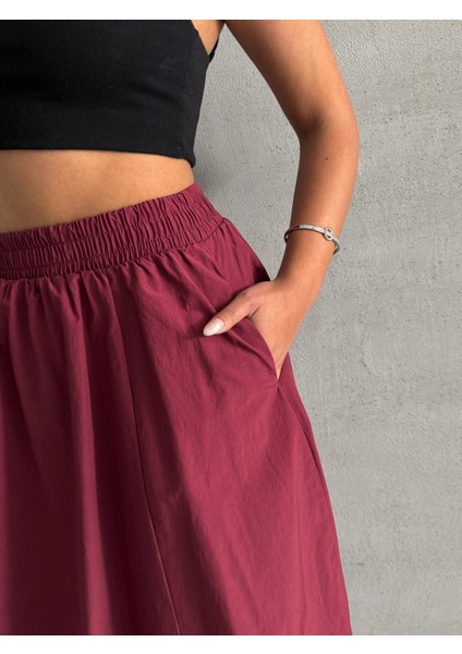 Kadın Beli Lastikli Dokuma Kloş Etek indirimleri