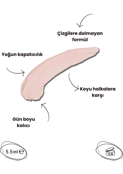 Cover All Yoğun Kapatıcı | Full Coverage Concealer 04-Pinky Light