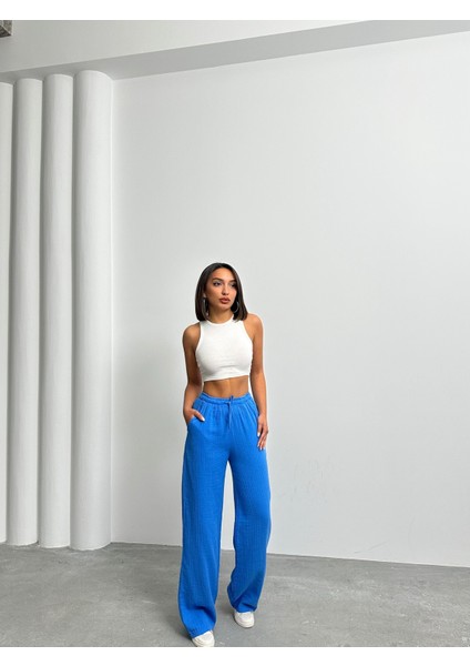 Kadın Müslin Palazzo Pantolon modelleri