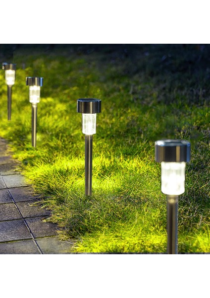 Solar Bahçe Lambası 10’lu Set Direk Aydınlatma – Güneş Enerjili LED Işık, Su Geçirmez, Dış Mekan Aydınlatması, Kolay Kurulum, Enerji Tasarruflu, Modern Tasarım