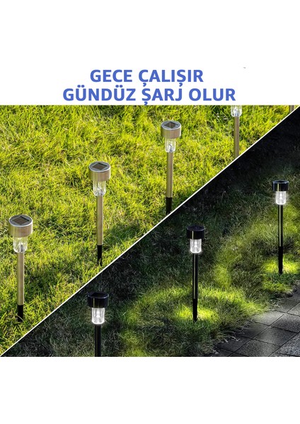 Solar Bahçe Lambası 10’lu Set Direk Aydınlatma – Güneş Enerjili LED Işık, Su Geçirmez, Dış Mekan Aydınlatması, Kolay Kurulum, Enerji Tasarruflu, Modern Tasarım modelleri