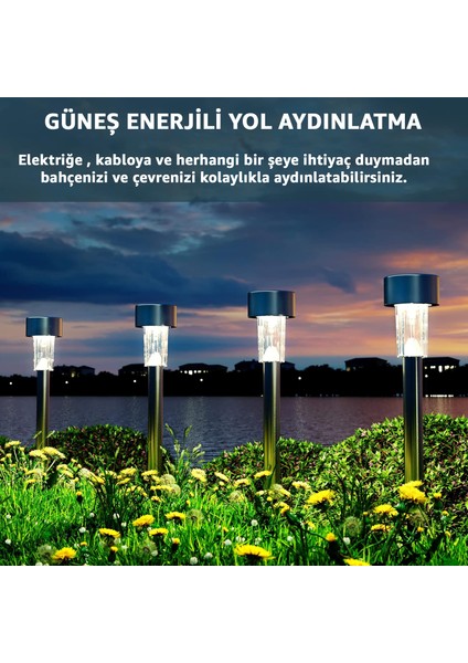 Solar Bahçe Lambası 10’lu Set Direk Aydınlatma – Güneş Enerjili LED Işık, Su Geçirmez, Dış Mekan Aydınlatması, Kolay Kurulum, Enerji Tasarruflu, Modern Tasarım fırsatları