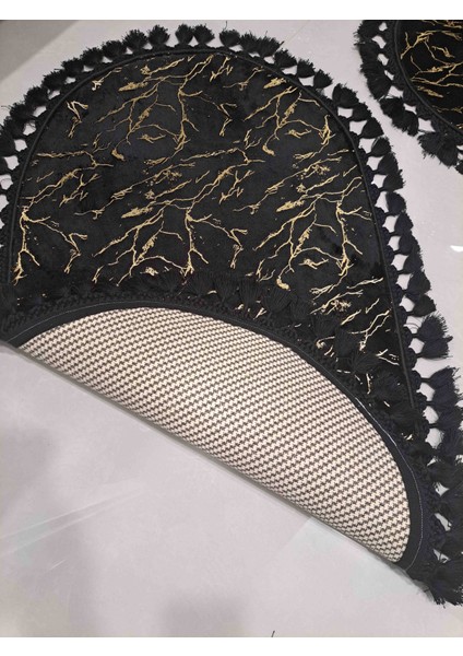Varaklı Bambu Saçaklı Peluş 2 Li Klozet Takımı Ölçüleri 60×100_40 x 60 modelleri