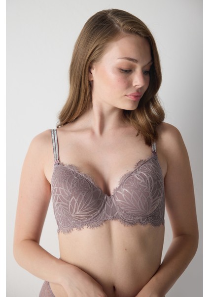 Dantelli Taşlı Sulu Sütyen