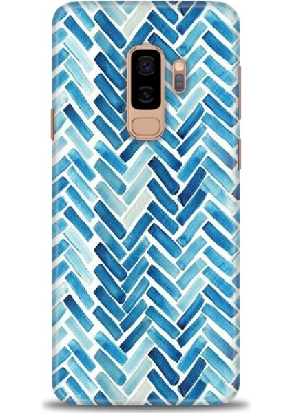 Samsung Galaxy S9 Plus Kılıf Hd Baskılı - Mavi Çizgiler