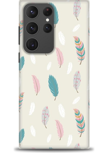 Samsung Galaxy S23 Ultra Kılıf Hd Baskılı - Tüyler