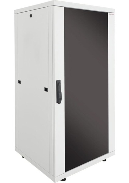 36U 600X800MM 19'' Dikili Tip Network Rack Kabinet Gri Flatpack 2 Yıl Üretici Garantili