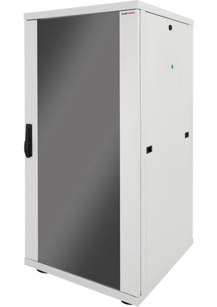 36U 600X800MM 19'' Dikili Tip Network Rack Kabinet Gri Flatpack 2 Yıl Üretici Garantili