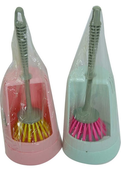 Plastik Muhafazalı Wc Tuvalet Klozet Fırça Takımı ZP-136