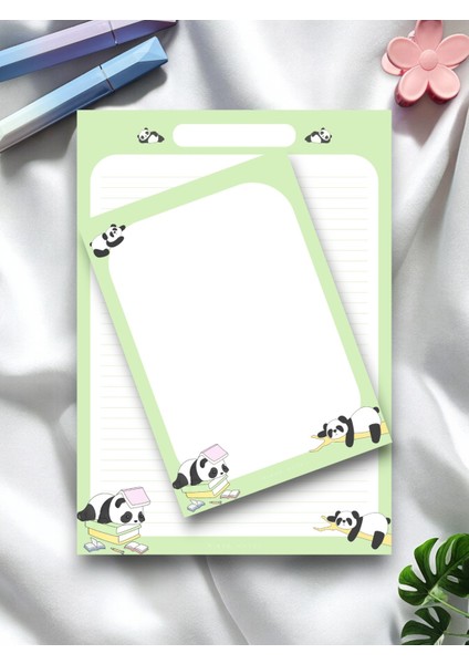 Panda Desenli 2'li Set (A4-A5) Notepad - Not Defteri - Bloknot