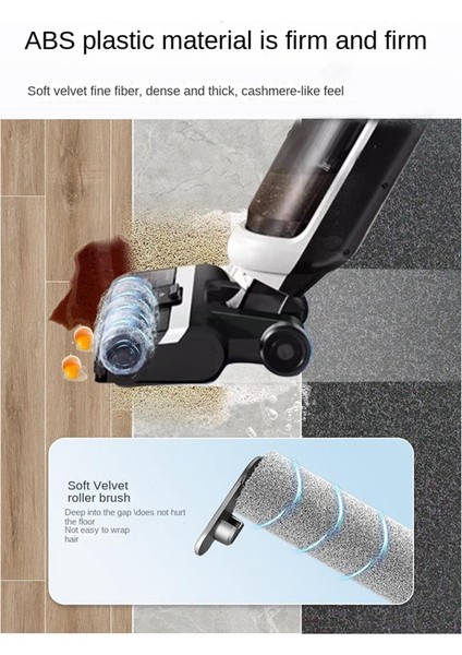 Midea Gx5 Pro / X6 Pro / G9 Zemin Fırçalama Vakum Yedek Silindir Fırça Yıkanabilir Sünger (Yurt Dışından)