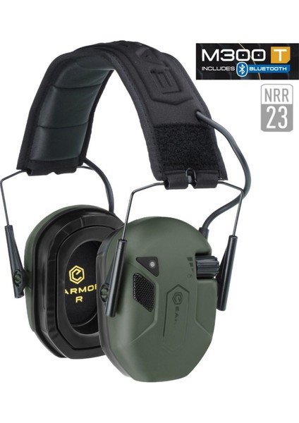 Earmor M300T Bluetooth Elektronik Atış Kulaklığı Kulak Koruma (Foliage Green) Yeşil M300T-FG