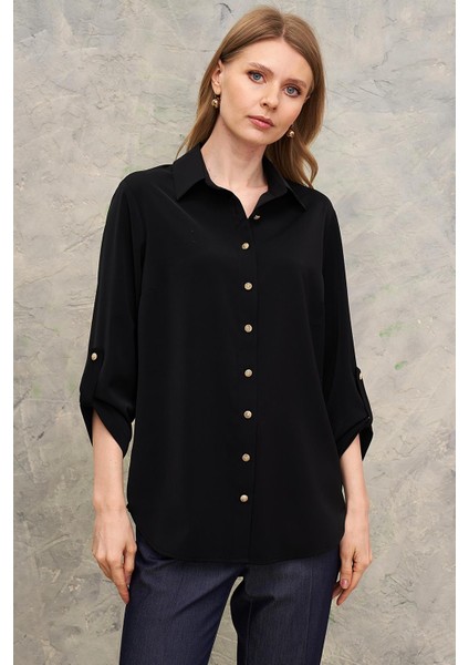 Gömlek-Polo Yaka,kol Apoletli