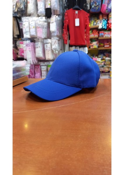 Çocuk Saks Mavisi Şapka Unisex Model 54 cm