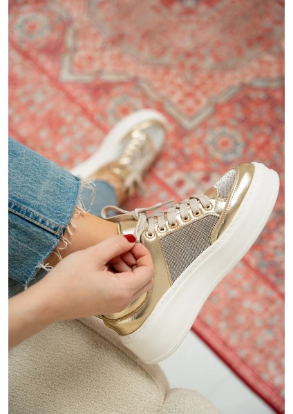 Osi Gold Taşlı Kadın Spor Ayakkabı fiyatları