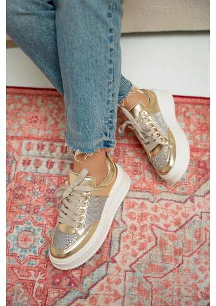 Osi Gold Taşlı Kadın Spor Ayakkabı modelleri