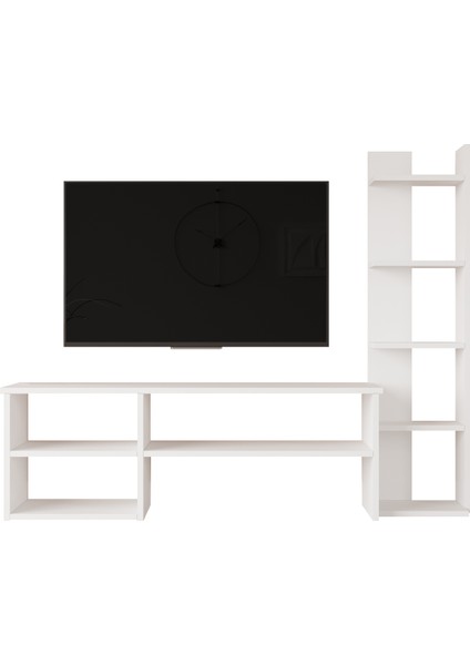 Robin Home Nexus Tv Ünitesi Tv Sehpası Kitaplıklı Beyaz fırsatları