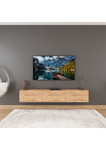 Karma 3 Kapaklı 180 cm Duvara Monte Tv Ünitesi - Atlantik Çam modelleri