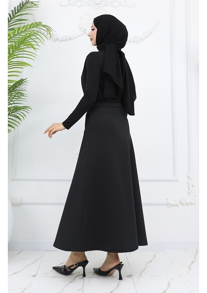 Balıkçı Yaka Bluz 71264-05 Siyah
