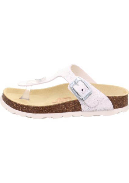 Fussbettpantoff Mantar Taban Gümüş Kadın Parmak Arası Terlik