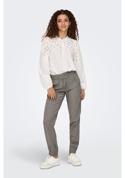 Onlkelda Regular Fit Normal Bel Lastikli Paça Cepli Jogger Pantolon Bayan Pantolon 15203946