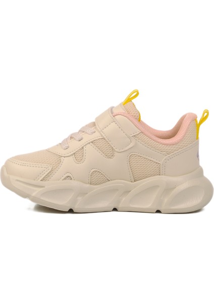 Krem-Pudra Tekstil Çocuk Spor Ayakkabı 1884 P
