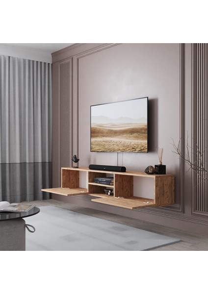 Vera 2 Kapaklı 180 cm Duvara Monte Tv Ünitesi - Atlantik Çam fiyatları