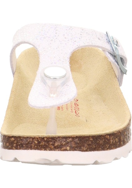 Fussbettpantoff Mantar Taban Gümüş Kadın Parmak Arası Terlik modelleri