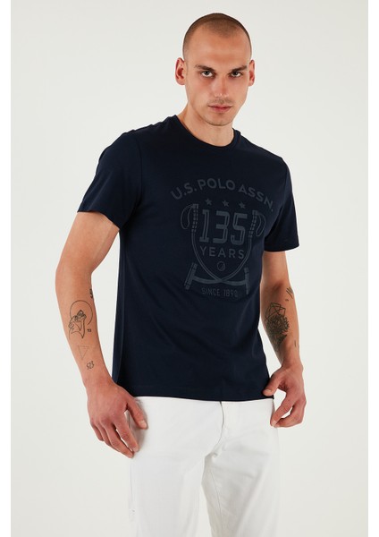 U.s. Polo Pamuk Regular Fit Bisiklet Yaka Logo Baskılı T Shirt Erkek T Shirt G081SZ0112105708 modelleri