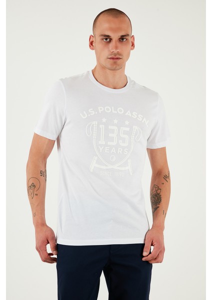 U.s. Polo % 100 Pamuk Regular Fit Bisiklet Yaka Logo Baskılı T Shirt Erkek T Shirt G081SZ0112105708 modelleri