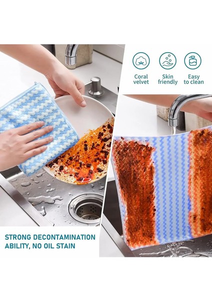 3 Adet 28 x 30 cm Mikrofiber Temizlik Karışık Renk Toz Süngeri Bulaşık Yıkama Bulaşık Süngeri fırsatları